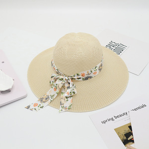 Chapeau de paille à large bord de style coréen pour femmes Casquette de pêcheur de <span class=keywords><strong>protection</strong></span> solaire d'été pour la plage - Product Image 6