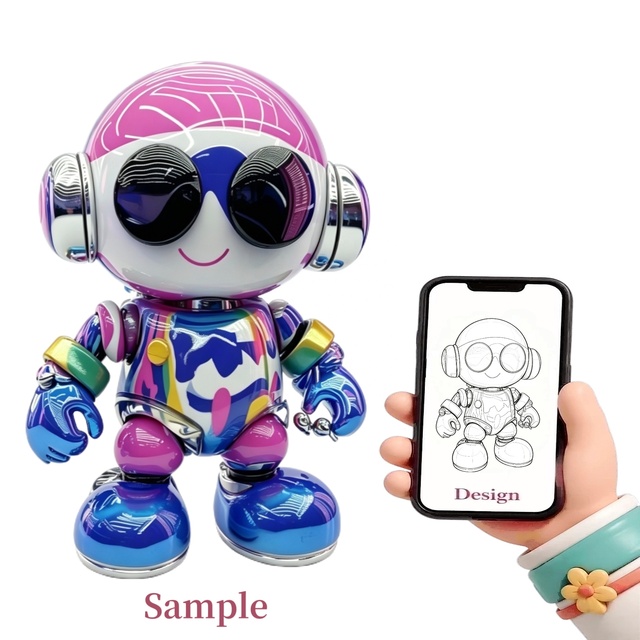 Custom Kids Smart Interactive Toy PVC Injection Art Figurine Character AI Companion Action Figure for Children Educational Gift