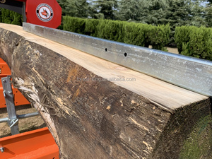 Scierie à moteur à essence RIMA 36 pouces Portable | Coupe-bois à <span class=keywords><strong>bande</strong></span> horizontale 91cm de coupe, équipement de remorque pour le traitement des grumes - Product Image 4