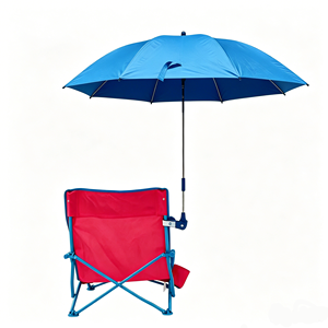Sillón Reclinable Plegable <span class=keywords><strong>con</strong></span> Sombrilla Integrada, Color Sólido, para Deportes al Aire Libre, Venta al Por Mayor, MOQ 200 - Product Image 2