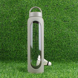 Prix usine 1000ml Grand Volume Portable Clair Bouteille D'eau En Verre Borosilicate Boisson Gym Bouteilles D'eau - Product Image 4