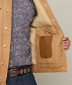 Veste de camionneur pour homme, veste de pilote <span class=keywords><strong>RAF</strong></span>, veste de <span class=keywords><strong>bombardier</strong></span> B3, veste en polyester, fourrure, cuir artificiel brun - Product Image 6