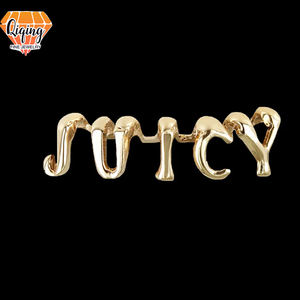 カスタムゴールドレター名<span class=keywords><strong>Grillz</strong></span> in 14k 10Kゴールドスターリングシルバーレター上下4歯グリルズS925スターリングシルバージュエリー - Product Image 1