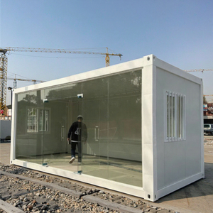 Contenedor Modular, Caseta de Vigilancia con Estructura en <span class=keywords><strong>A</strong></span>, Estructura de Acero Galvanizado Prefabricada, Estructura de Acero Ligero de 20 pies, Casa Contenedor Desmontable - Product Image 1