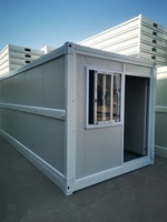 Maison préfabriquée modulaire à assemblage rapide en panneaux sandwich à ossature en acier mobile de 20 pieds, pliable et extensible