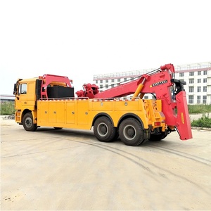 Camión de Remolque Pesado Shacman F3000 de 20 Toneladas, Camión de Rescate 6x4 con Grúa Hidráulica - Product Image 5