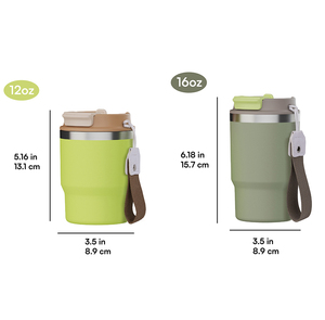 Tazas de <span class=keywords><strong>café</strong></span> termo de acero inoxidable, vaso de vacío de doble pared a prueba de derrames, taza reutilizable para <span class=keywords><strong>café</strong></span> caliente/helado - Product Image 3