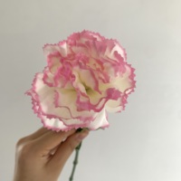 Fleur artificielle en soie PU Jy-0062, œillet à tige unique, toucher réel, pour décoration de mariage, de maison ou de centre de table
