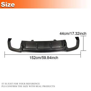 Diffusore Posteriore in Fibra di Carbonio per Auto, Labbro Inferiore del <span class=keywords><strong>Paraurti</strong></span> per <span class=keywords><strong>Audi</strong></span> S5 <span class=keywords><strong>A5</strong></span> B9 2017 2018 2019 Coupé Sportback 2 Porte 4 Porte - Product Image 4