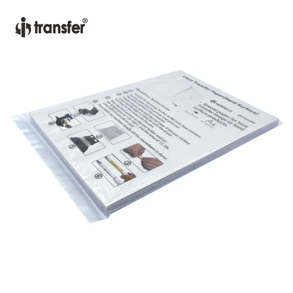 I-transfer A4 Printer Paper Laser Transfer Paper for Printing Heat Transfer White Paper Muti Color