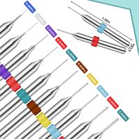 Juego de brocas de microperforación de carburo de tungsteno sin recubrimiento, vástago recto, para placas de circuito impreso, brocas CNC para grabado de joyería y trabajos de desbaste.