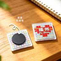 Kit de bricolage WOWEI pour aimants de réfrigérateur et sous-verres en mosaïque, interaction parent-enfant pour ensemble de collages artisanaux, activités de maternelle