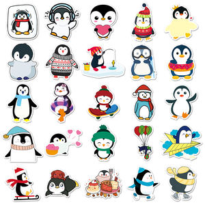 50 Uds. Pegatinas de pingüino decorativas personalizadas y de moda con patrón de animales bonitos enviados de fábrica para maletas y cascos de motocicleta - Product Image 3
