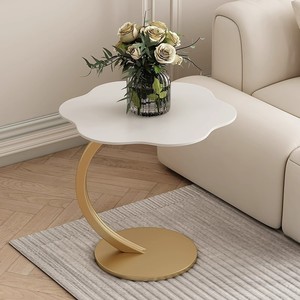 Table basse ronde minimaliste, petite table d'appoint pour salon, canapé, étagère de rangement de chevet - Product Image 3