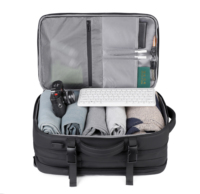 Mochila Oxford Resistente al Agua para Viajes de Negocios, con Carga USB, Gran Capacidad, Multifuncional, Expandible, para Portátil