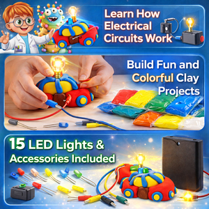 <span class=keywords><strong>Lucky</strong></span> Toys Kit d'expérimentation scientifique DIY Circuits Électriques - Ensemble de jeu en argile colorée avec lumière - Product Image 2