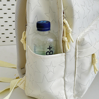Sac à dos tendance antivol imperméable grande capacité motif géométrique en nylon gaufré léger et durable pour écoliers garçons