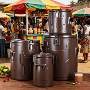 Promotional 5-Piece Set of Strong Cooler Box 4-7-15-30-60L for Ice Cold Beverages Warm Food Beverage Tubs Warmer - Product Image 4