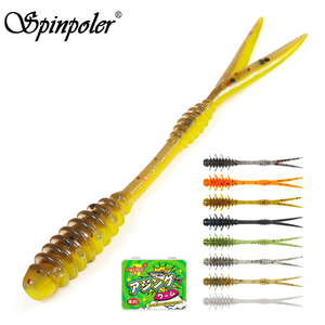 Señuelo de Pesca Spinpoler Mini Finesse de 55 mm, Cebo Suave de TPR, Gusano Artificial de Plástico, Cebo Suave para Pesca de Macarela, Pesca en Roca, Pesca en Hielo - Product Image 1