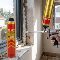 Mousse isolante expansive en polyuréthane écologique de 750 ml pour la construction, le transport et le travail du bois