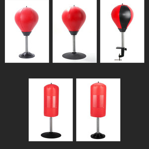 Ballon de boxe de bureau à ventouse pour enfants et adultes, ballon de frappe gonflable pour soulager le stress et la tension à la maison et au bureau - Product Image 5