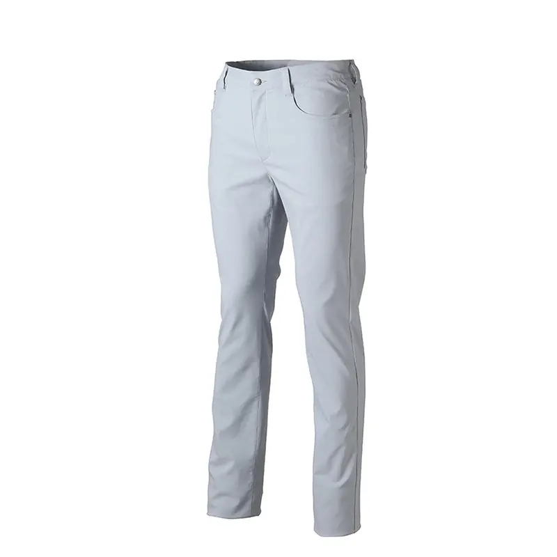 OEM fabrika özel logo polyester spandex 4 yönlü streç nem Wiking erkek düz streç erkekler salıncak flex Golf pantolon