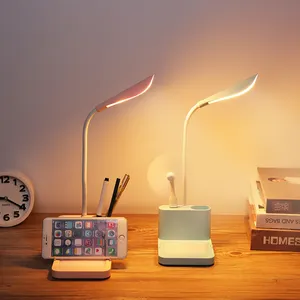 Pabrik Dijual Panas Usb Meja Lampu Touch Lampu LED dengan Baterai Isi Ulang dan Output