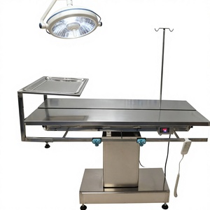 Mesa Quirúrgica Veterinaria <span class=keywords><strong>de</strong></span> Acero Inoxidable, Mesa <span class=keywords><strong>de</strong></span> Operaciones para Animales con Altura Ajustable para Cirugía y Examen en Clínicas - Product Image 4