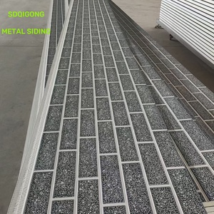 Thép mạ kẽm PU Sandwich Panel 14/16/20/25/30mm trang trí chạm khắc bên ngoài bức tường Ốp với gạch mô hình - Product Image 4