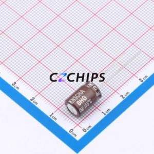DHG450M475G122S1AA Through-Hole <b>Aluminum</b> <b>Electrolytic</b> <b>Capacitor</b> Through hole,D8xL12mm 4.7uF 20% 450V 250mA-100kHz - Product Image 2