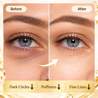 Patchs de masque hydrogel pour les yeux au collagène or 24 carats avec logo personnalisé, hydratants, pour éliminer les cernes