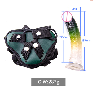 Dildo de Carne Artificial Suave 100% Impermeable para Mujeres Adultas, Arnés de Cuero Erótico Lésbico, Pantalones <span class=keywords><strong>y</strong></span> Cinturón con Correa Transparente - Product Image 6