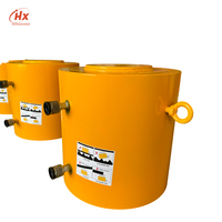 Équipement de levage lourd, vérin hydraulique à double action avec mécanisme de retour rapide, acier allié, capacité >50T, garantie de 3 ans
