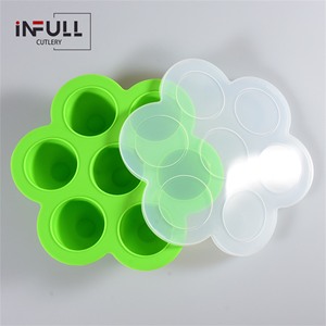 Mini molde antiadherente de silicona para paletas de hielo de 7 agujeros, contenedor de almacenamiento de alimentos para bebés desechable, bolsa empaquetada para uso de helados - Product Image 4