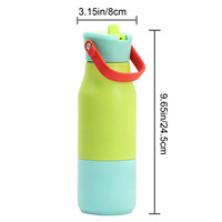 Botella de Agua Aislada de Acero Inoxidable 304 de 650 ml, Dos Tonos, a Prueba de Fugas, Libre de BPA, Calidad Premium, Aislamiento Térmico de 6 a 12 Horas