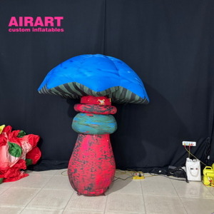 Globo Inflable con Forma de Hongo Mágico para Decoración de Fiestas Temáticas de Aventuras en la Selva - Product Image 6
