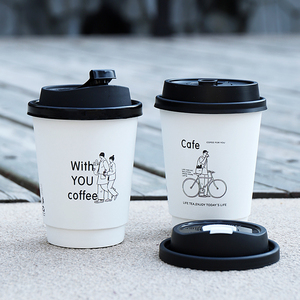 <strong>Custom</strong> Printed 4 oz 8 oz 12 oz 16 oz 20oz 24oz Eco Friendly Disposable Take Away Double Wall <strong>Paper</strong> Coffee <strong>Cup</strong> with Lids - Product Image 3