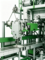 Machine d'emballage automatique de sacs de qualité alimentaire, ligne de pesage, remplissage et scellage robuste pour film/plastique, granulés, aliments pour animaux, poudre, avec PLC