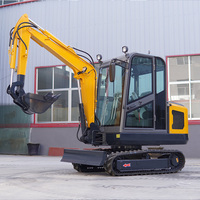 Mini-excavatrice 3,5 tonnes avec moteur Kubota CE EURO 5 EPA, livraison gratuite, petite excavatrice sur chenilles 1 tonne, 2 excavatrices pour usage domestique