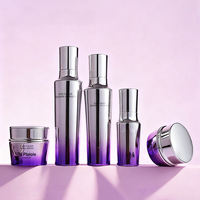 Cosmétiques en gros : Flacon en verre électroplaqué 120ml 100ml pour lotion, essence, liquide, crème visage, emballage scellé