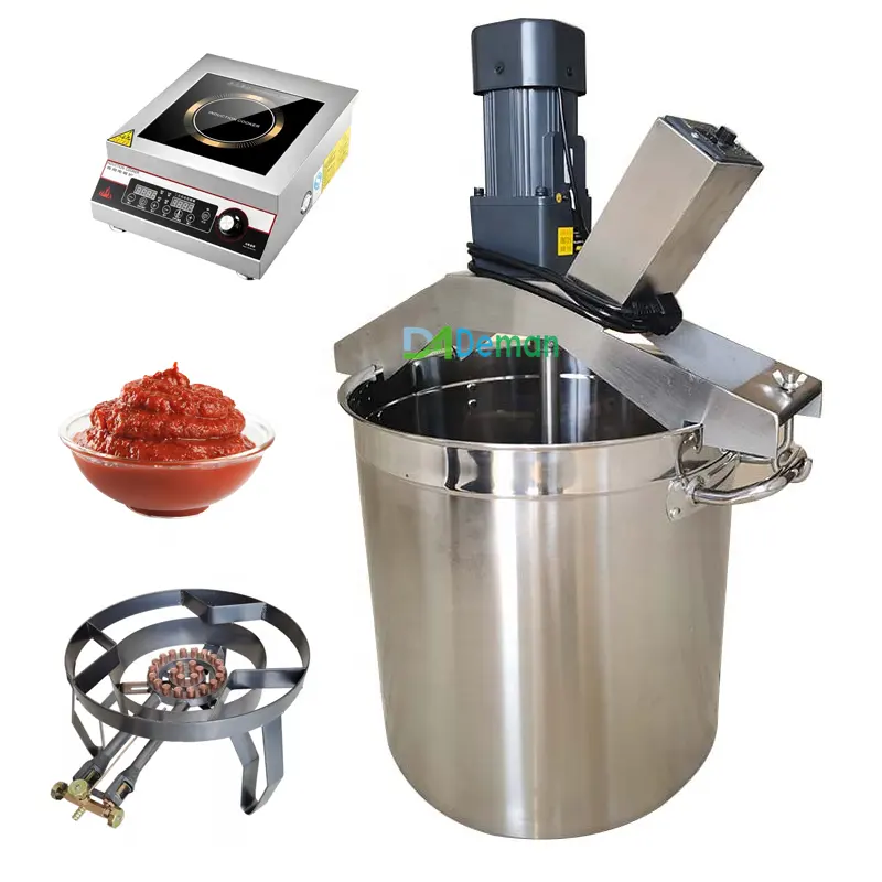 DEMAN 100L biber biber domates sosu ocak sosu çorba tencere karıştırma pişirme makinesi macun reçel kaynar su ısıtıcısı