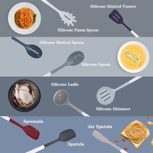 Utensilios de Cocina de Silicona de Alta Resistencia al Calor, Espátula, Cuchara, Batidor Antiadherentes, 1 Pieza, Duraderos, de Grado Alimenticio - Product Image 5