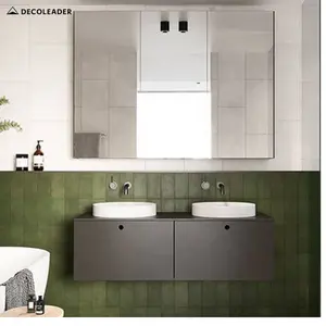 Yüzen banyo Vanity ayna ışıkları ile Modern tarzı banyo aynası