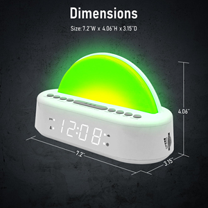 Nouvelle machine à bruit blanc pour le sommeil, réveil numérique de table/bureau avec lumière RGB, réveil doux et personnalisation du sommeil - Product Image 5