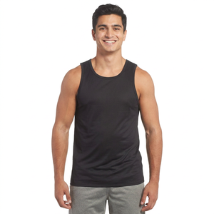 Ropa Deportiva de Verano de Secado Rápido, Camisetas de Gimnasio para Hombre, Prendas de Vestir Fabricadas, Camiseta sin Mangas de Algodón, Tejido de Malla, Informal - Product Image 1