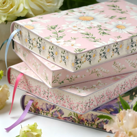 Carnet de notes en cuir italien souple fait main, motif marguerite, cadeau personnalisé pour maman