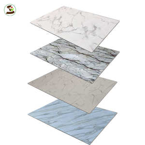 Panneau mural en marbre PVC hautement brillant <span class=keywords><strong>Formica</strong></span> <span class=keywords><strong>stratifié</strong></span> décor intérieur feuille murale Service de coupe personnalisable - Product Image 3