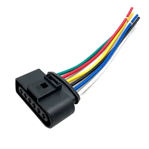 Arnés de cableado para bomba de combustible, conector hembra de 6 pines, pedal de acelerador, para VW, Audi 1J0, 973, 726