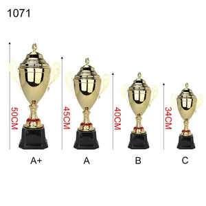 Trofeobeker Op Maat Gemaakte Gouden Souvenirtrofee-Prijzen Trofeos Y Medallas Fabricage Sportfiguren Beloont Trofee Met Gouden Plaquette