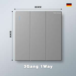 Interruptor bidireccional de 250V, interruptor de pared de lujo, interruptor de pared de 1 vía, panel grande bidireccional - Product Image 4